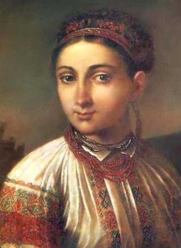 Vasily Tropinin Girl from Podillya, oil painting image